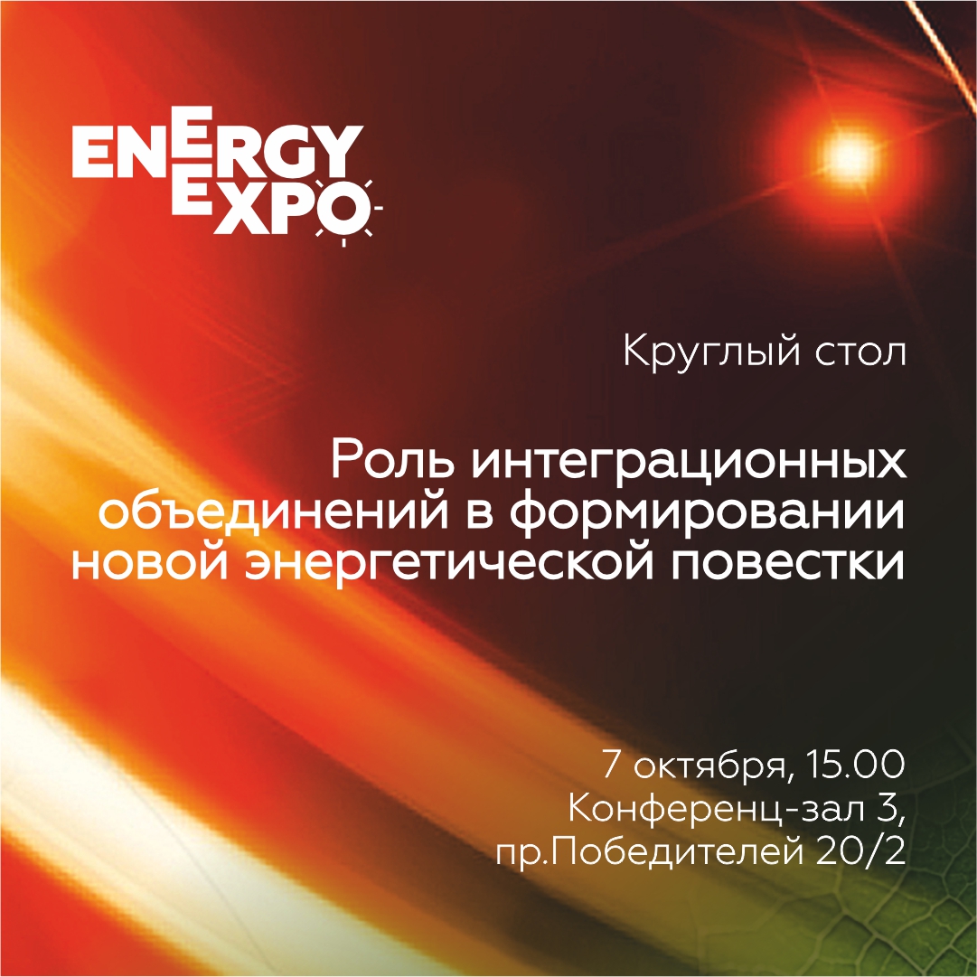 Круглый стол «Роль интеграционных объединений в формировании новой энергетической повестки»