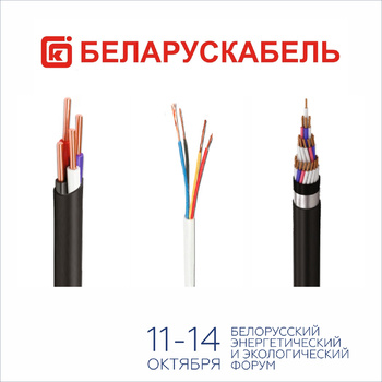ОАО "Беларускабель" представит на Белорусском энергетическом и экологическом форуме широкий спектр кабельной продукции собственного производства.